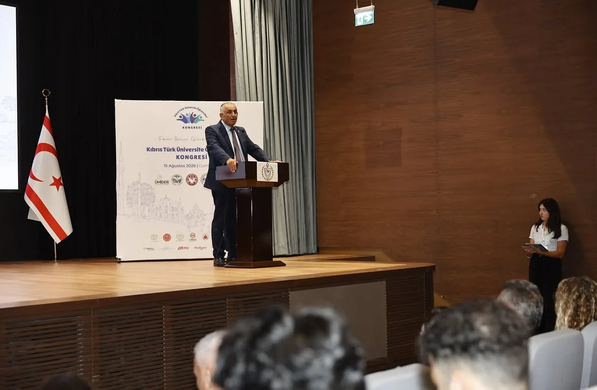 A speech at the congress podium